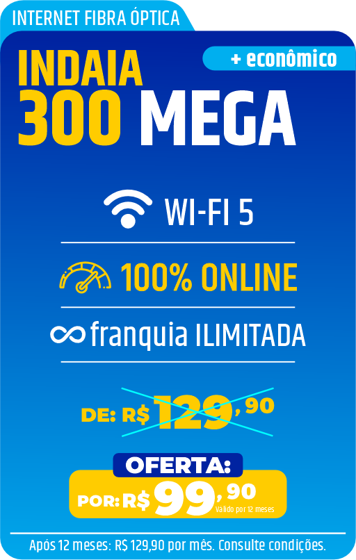 Plano de Internet Fibra Óptica GIGA PLAY